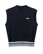 Autry Top de Punto de Viscosa Mujer Azul