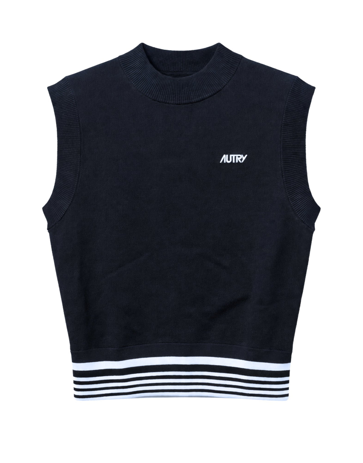 Autry Top de Punto de Viscosa Mujer Azul