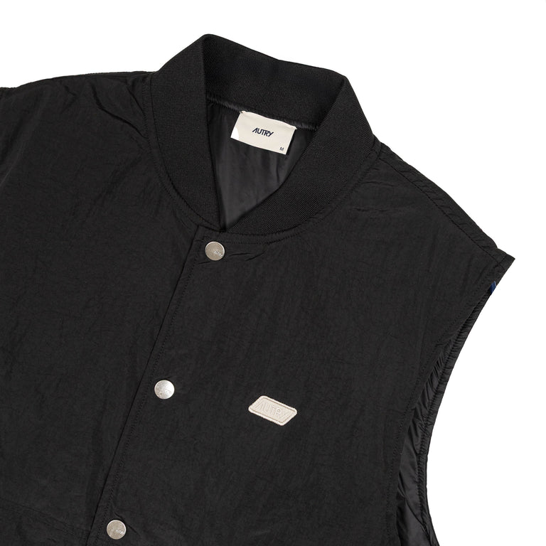 Autry Chaleco de Nylon Unisex Negro detalle