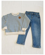 Conjunto Niño Vaquero y Camiseta a Rayas (imagen 2)