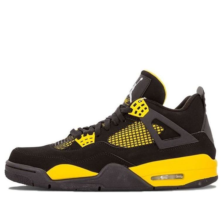 Jordan 4 Retro Thunder 2012 vista lateral