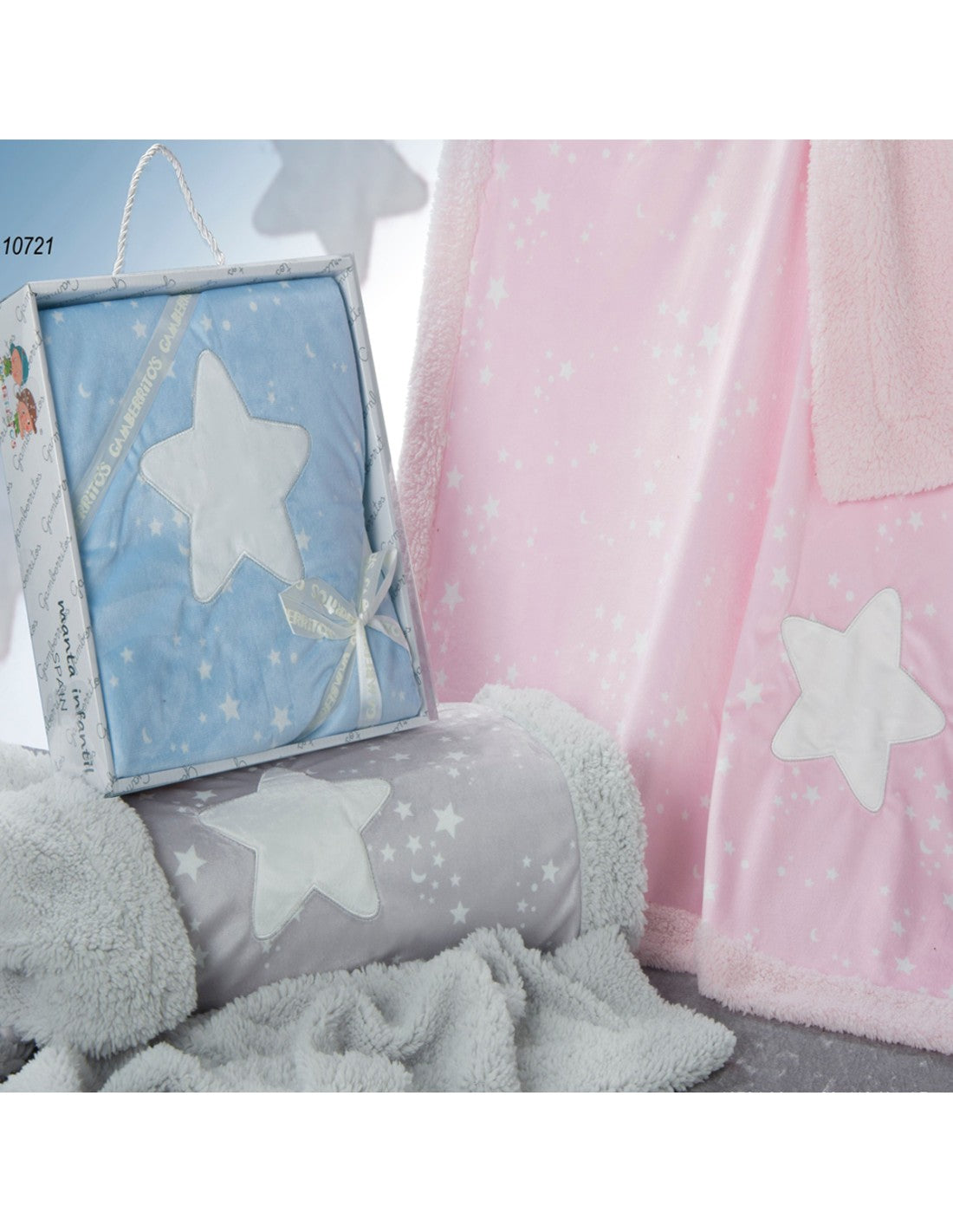 Manta Sherpa Infantil con Aplique de Estrella 80x110 cm (imagen 2)