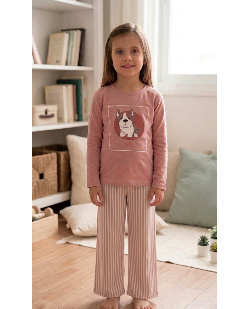 Pijama Modal Manga Larga Niña Love You (imagen 2)