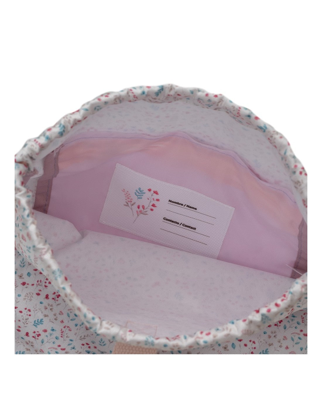 Mochila - Saco Infantil, Diseño Pétalos (imagen 5)