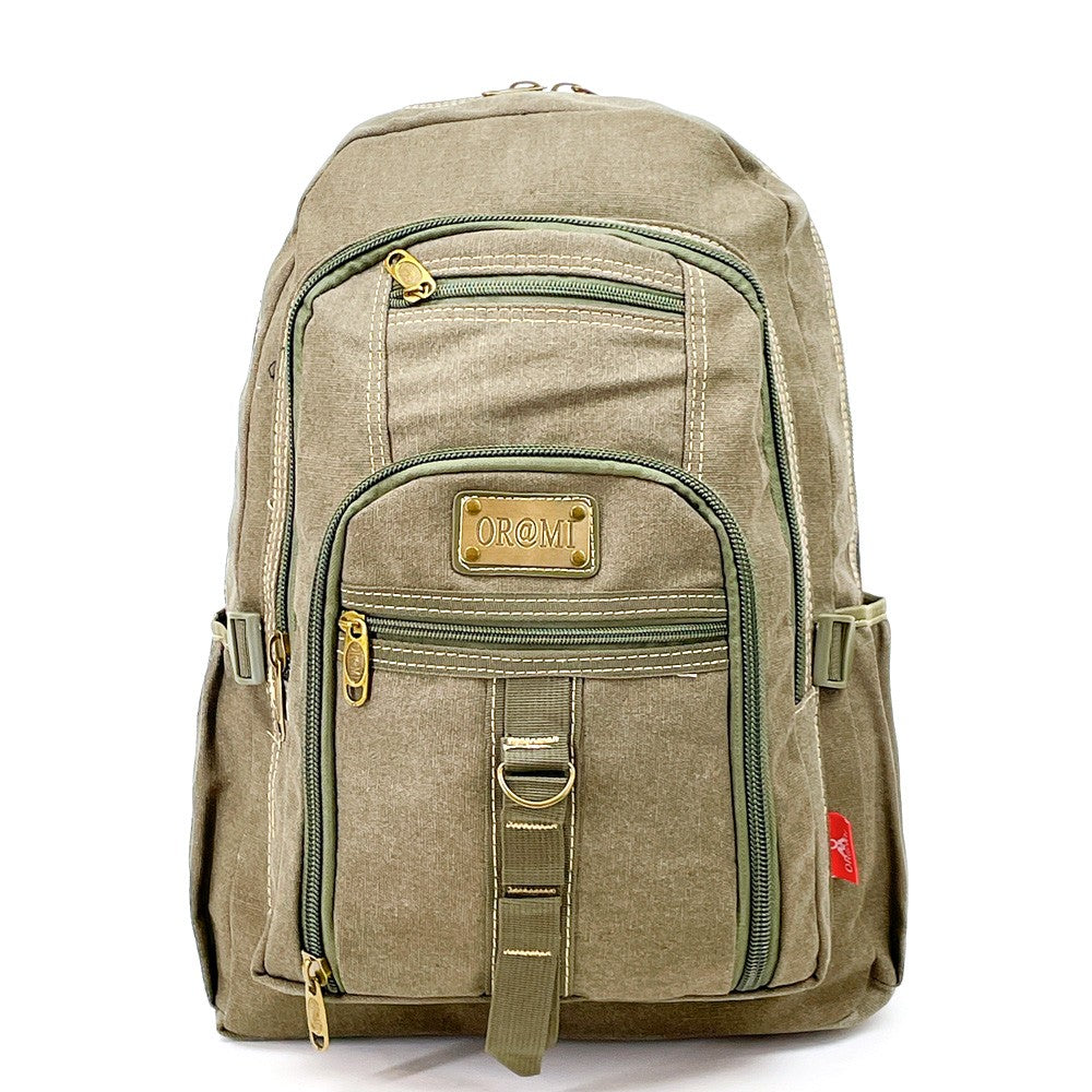 Mochila Bicolor Bronce y Negro para Uso Diario
