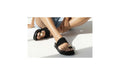 Mules Planas de Banda Ancha para Mujer – Sandalias de Verano con Joya Dorada MP02-L1438 LOOFTYS