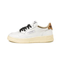 Autry Medalist Low blanco leopardo, vista lateral