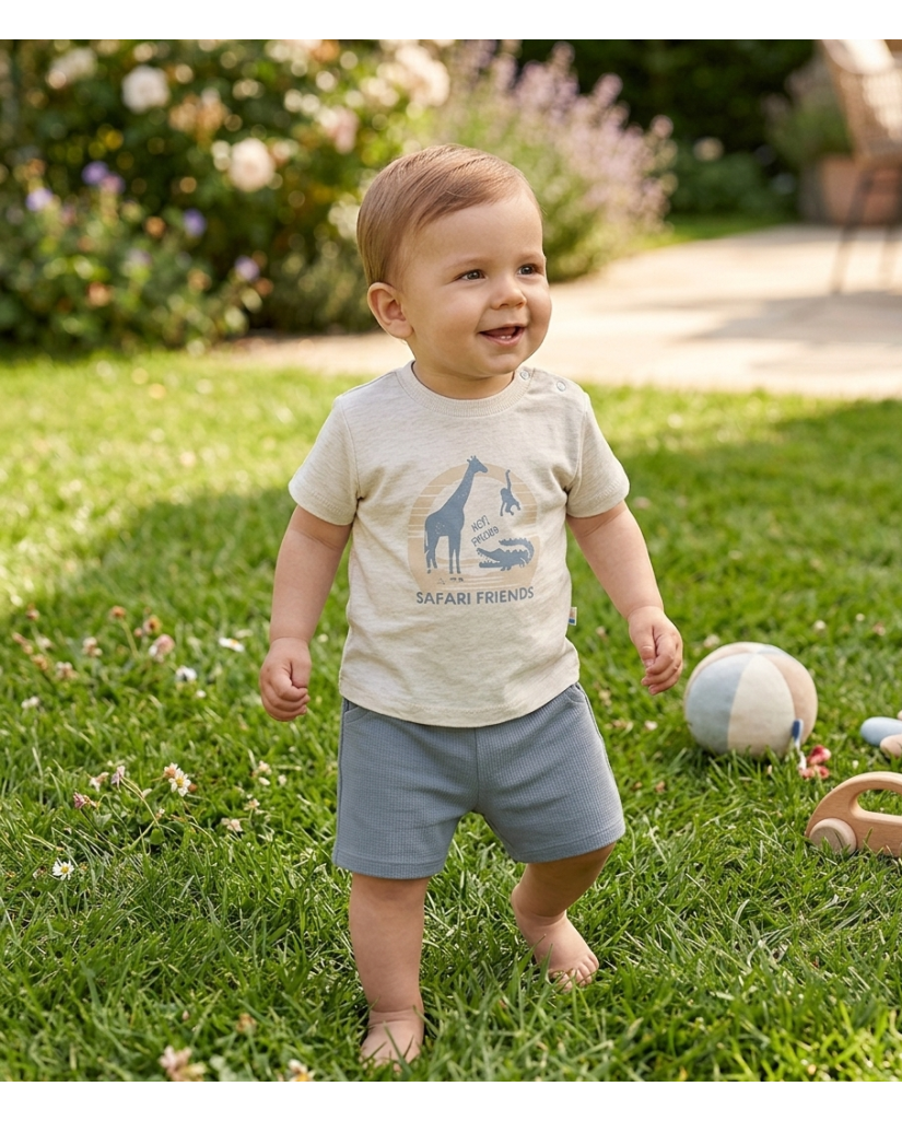 Conjunto 2 Piezas Niño Camiseta+pantalón Safari Friends (imagen 3)