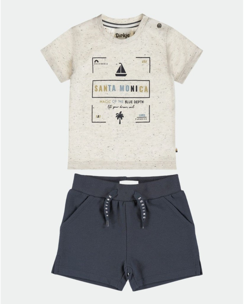 Conjunto 2 Piezas Niño Camiseta+pantalón Santa Mónica Blanco (imagen 5)
