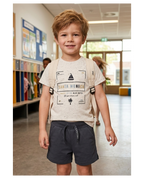 Conjunto 2 Piezas Niño Camiseta+pantalón Santa Mónica Blanco (imagen 6)