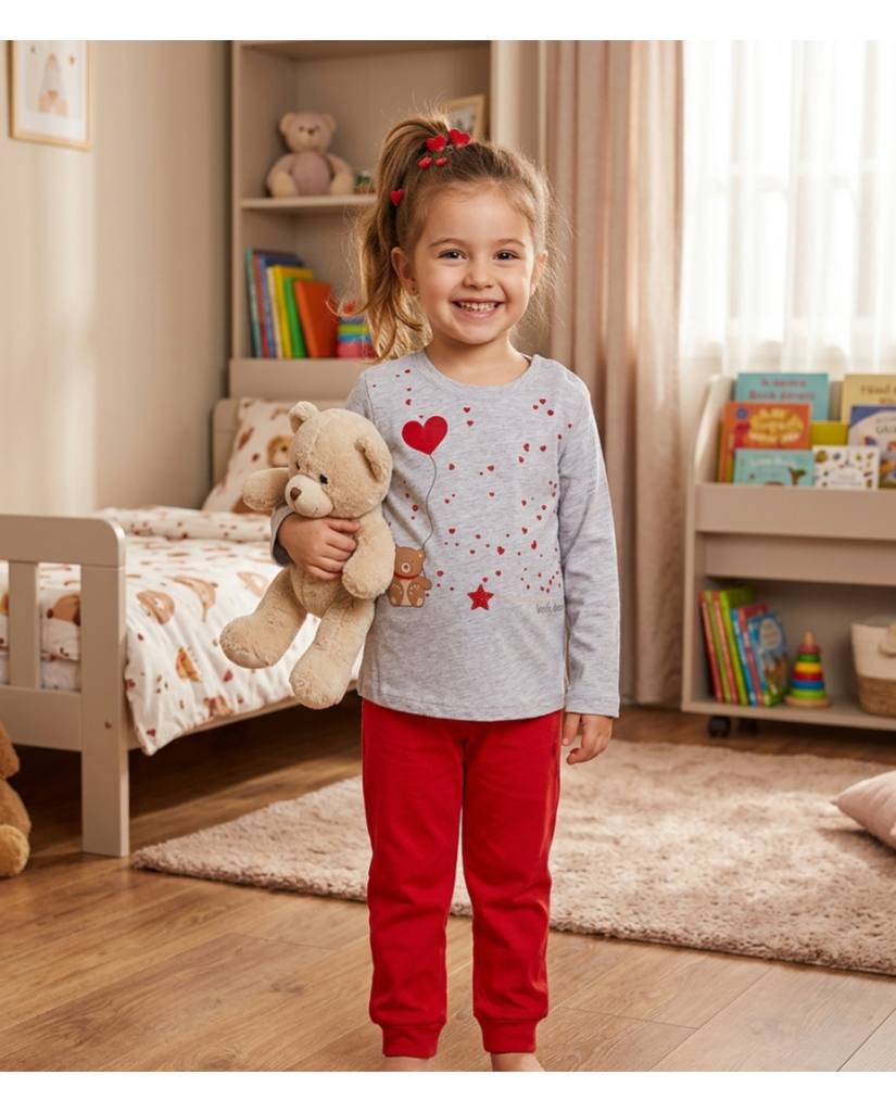 Pijama Niña Manga Larga Osito Ref. NA214004 (imagen 2)