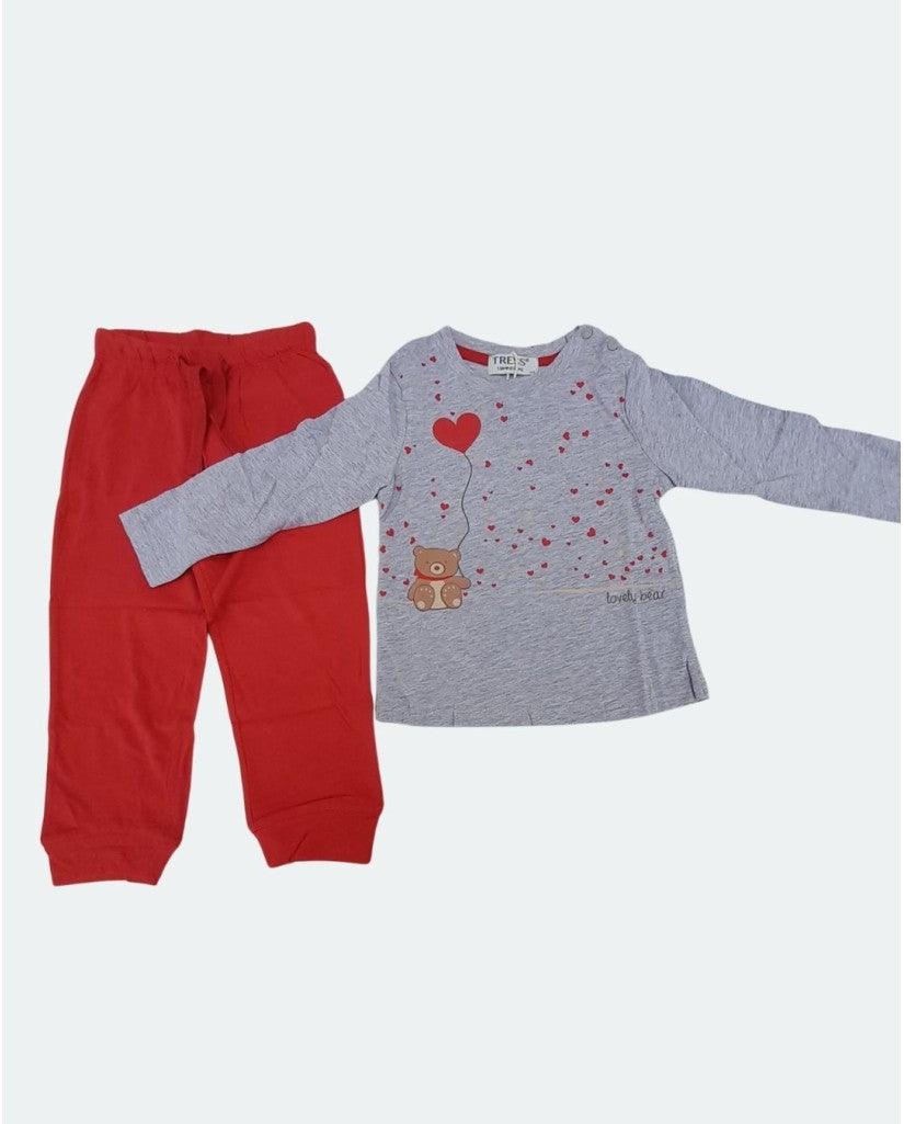 Pijama Niña Manga Larga Osito Ref. NA214004 (imagen 3)