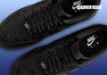 Nike Air Force 1 Low LV8 Triple Black Stars vista lateral