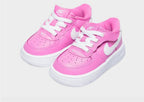 Nike Force 1 Low EasyOn Rosa Blanco Bebé - lateral