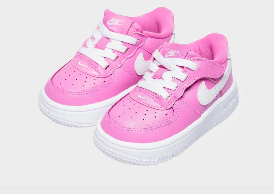 Nike Force 1 Low EasyOn Rosa Blanco Bebé - lateral