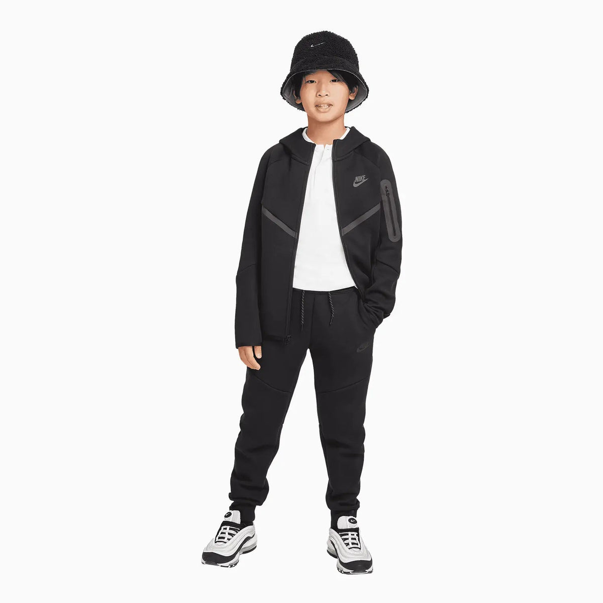 Nike Tech Fleece Joggers Negro Niño - vista 1