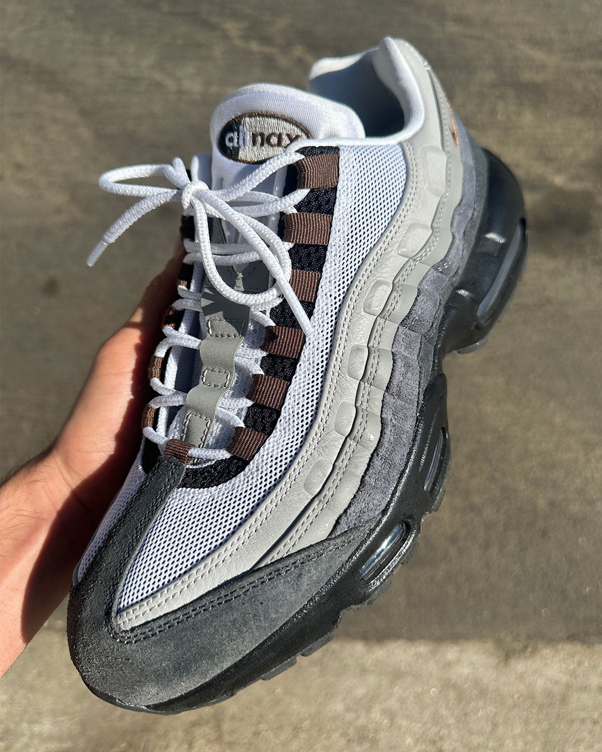 Nike Air Max 95 SB Cacao Wow detalle suela Air