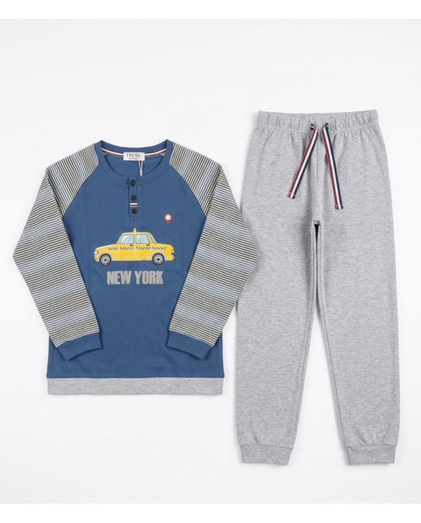Pijama Niño Manga Larga New York (imagen 2)
