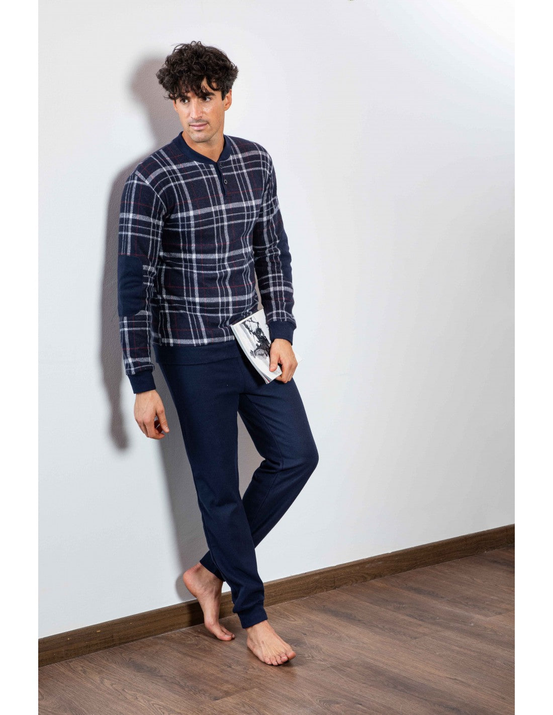 Pijama de Hombre de Punto Milano a Cuadros