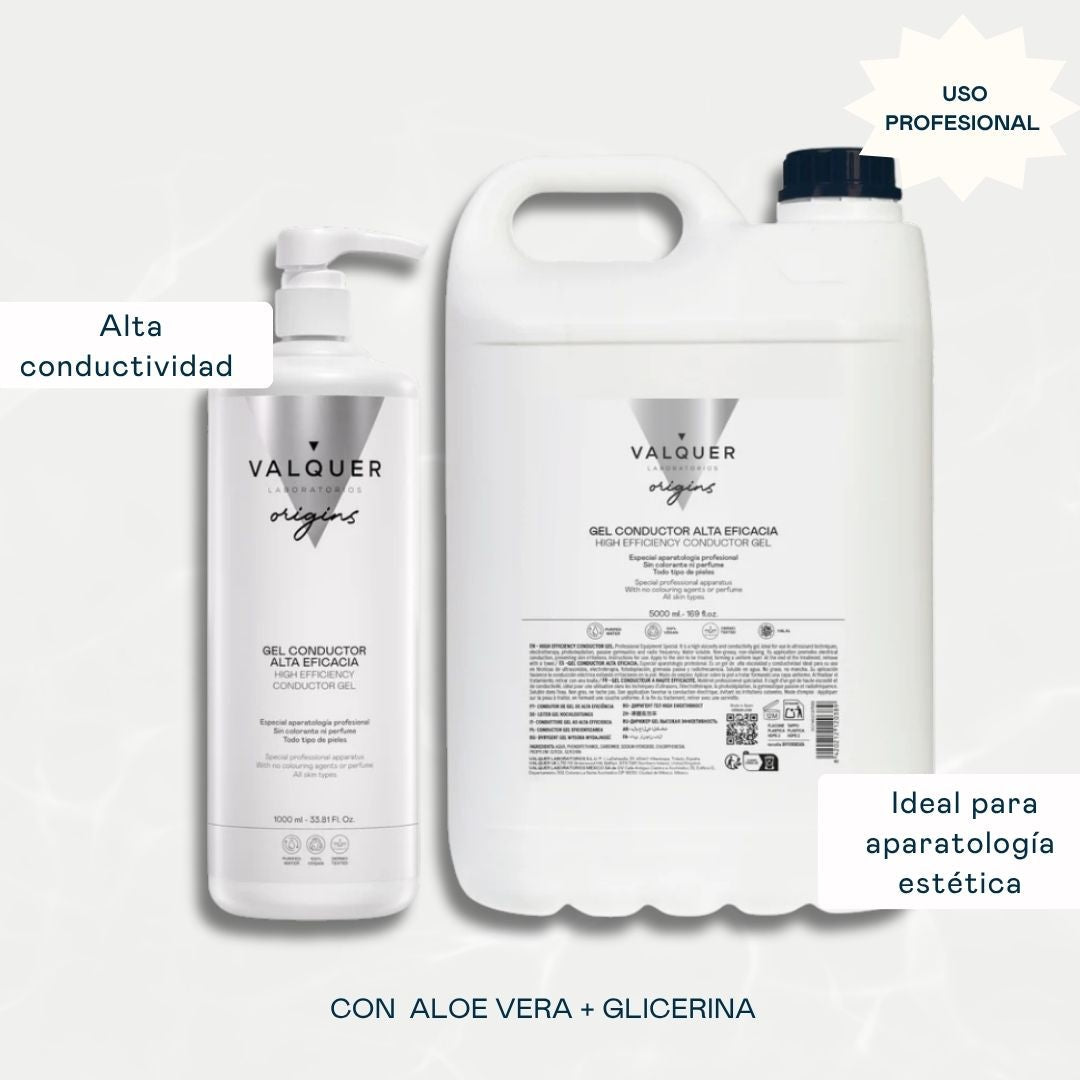 Pack Gel conductor Facial & Corporal - 6000 ml Valquer®