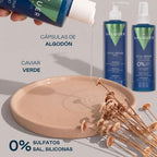 Pack Total Repair para Cabellos Dañados - Champú, Mascarilla y Acondicionador Bifásico - 975 ml Valquer®