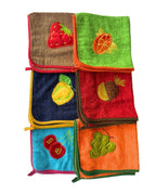 Pack 5 Paños de Cocina Colores Frutas