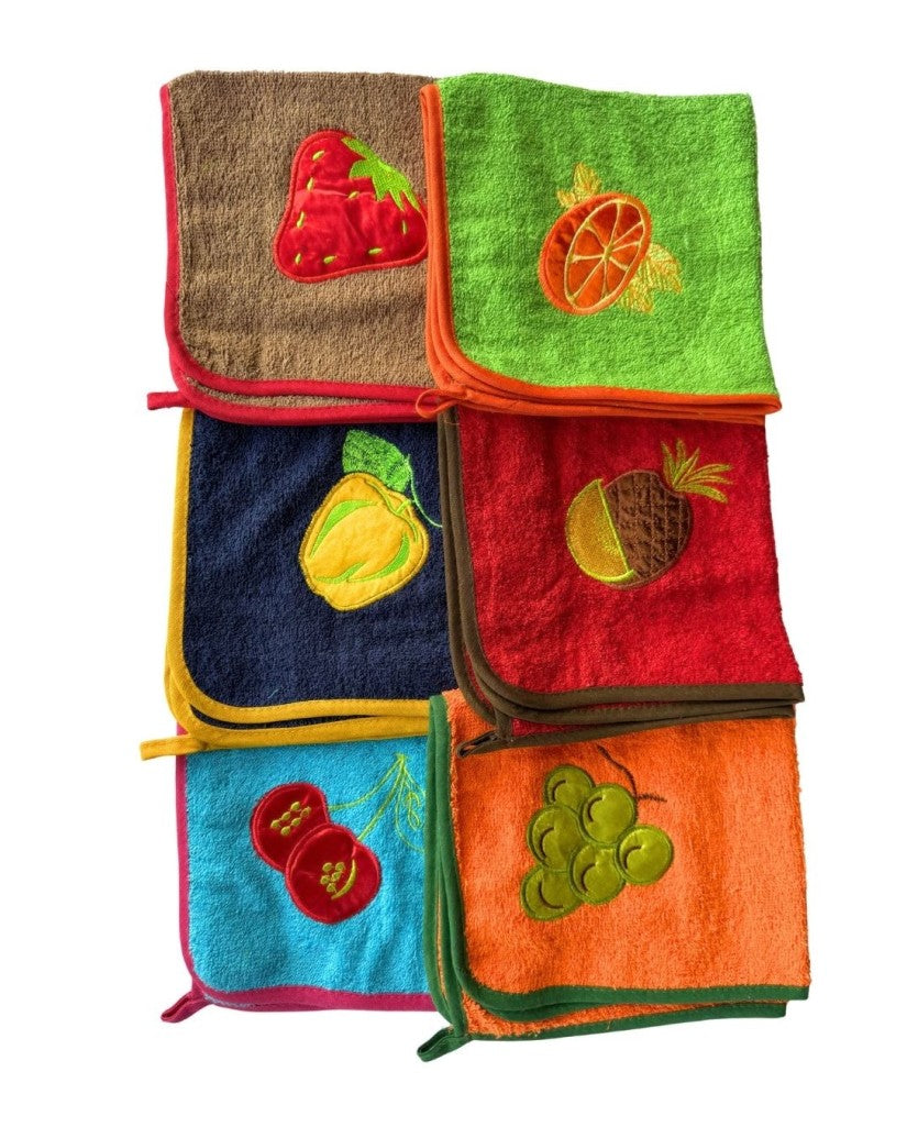 Pack 5 Paños de Cocina Colores Frutas