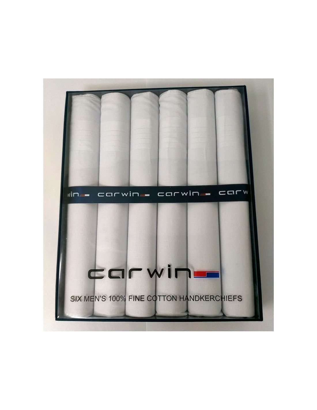Pañuelos Blancos de Tela de Algodón, Caja de 6