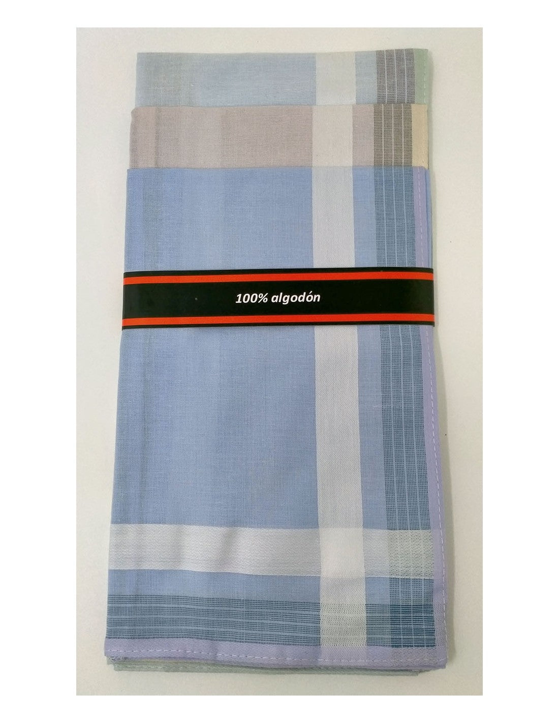 Pañuelos de Colores con Franjas, Paquete de 3
