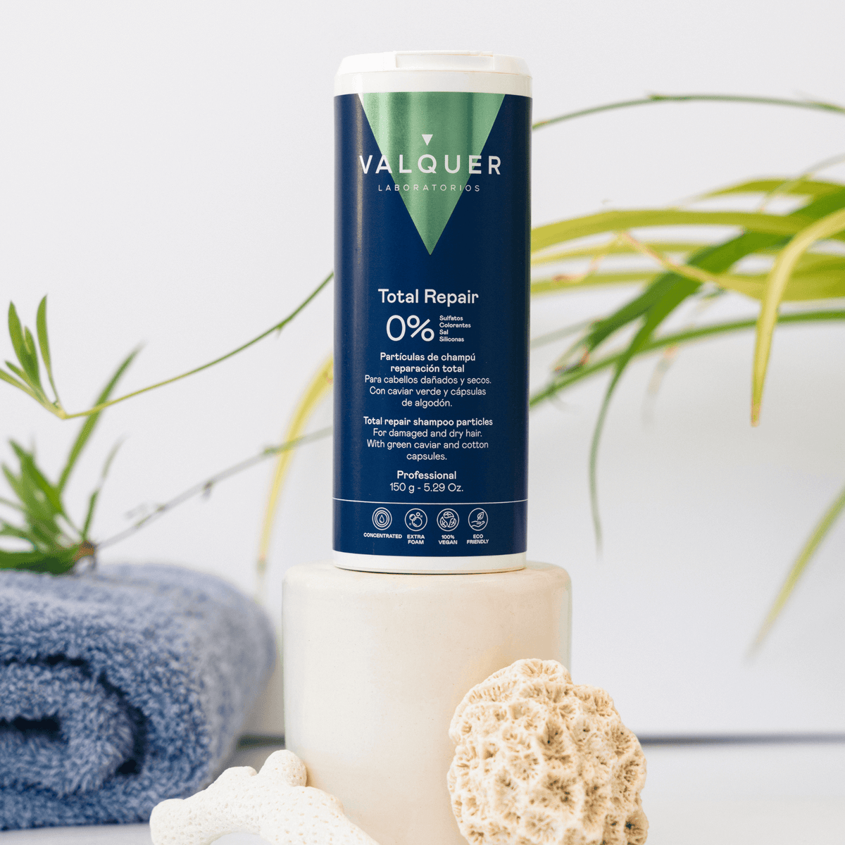 Partículas de Champú Total Repair - 150 g Valquer®
