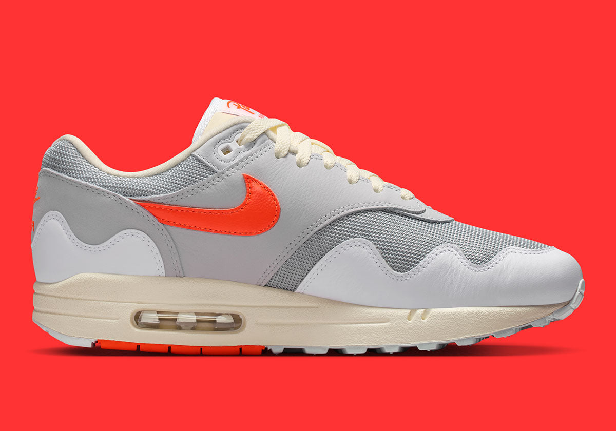 Nike Air Max 1 Patta Waves Blanco Carmesí - detalle pulsera