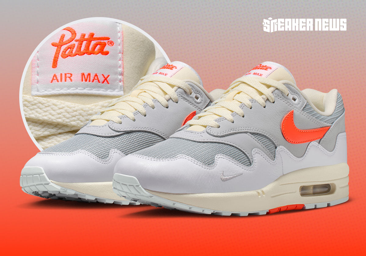Nike Air Max 1 Patta Waves Blanco Carmesí - vista lateral
