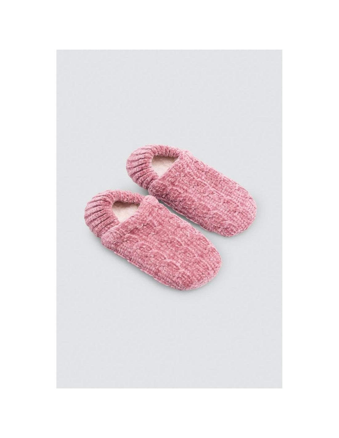 Patuco Zapatilla Antideslizante de Mujer, Caja de 6 Unidades, Diseño Trenzado (imagen 2)