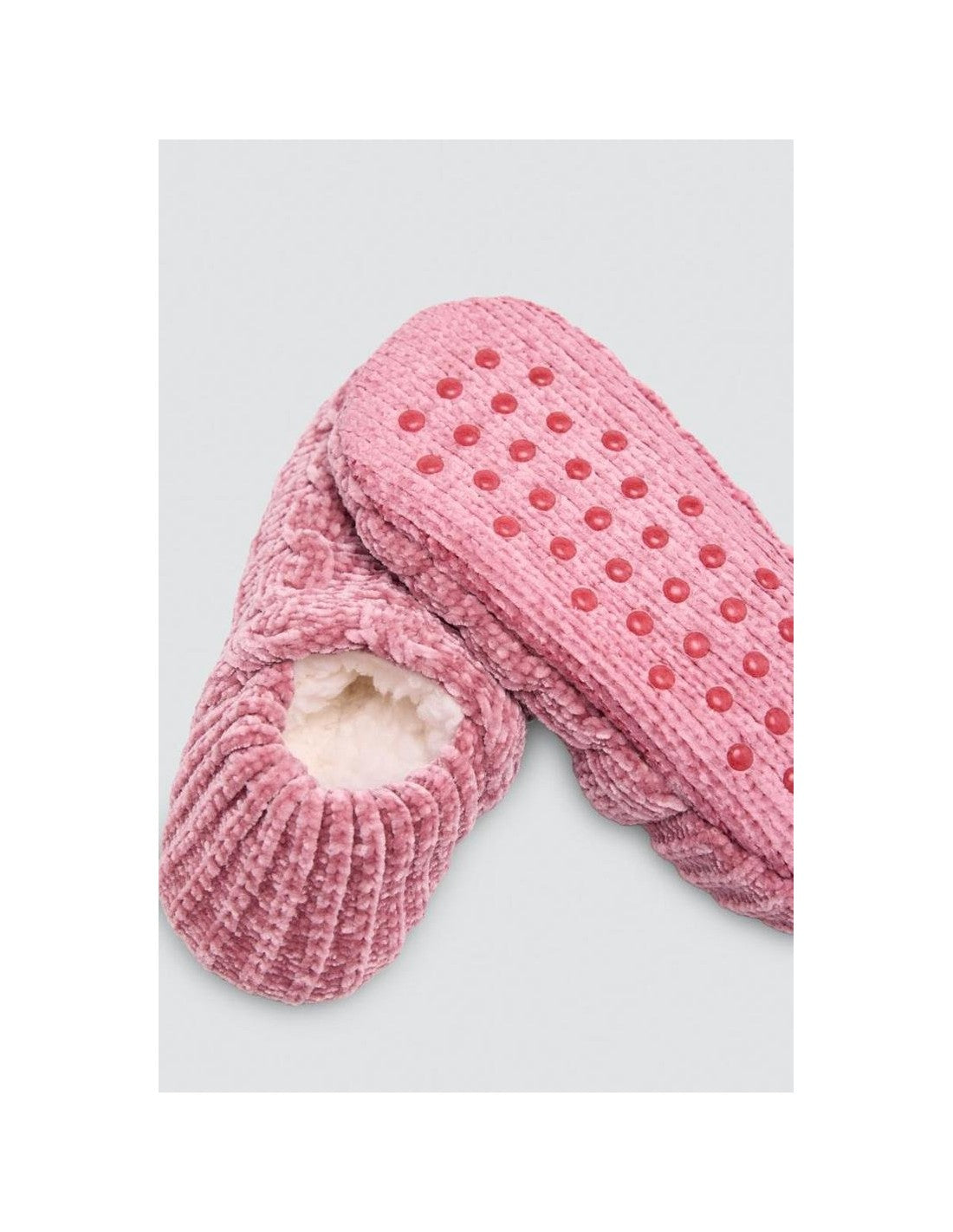 Patuco Zapatilla Antideslizante de Mujer, Caja de 6 Unidades, Diseño Trenzado (imagen 3)