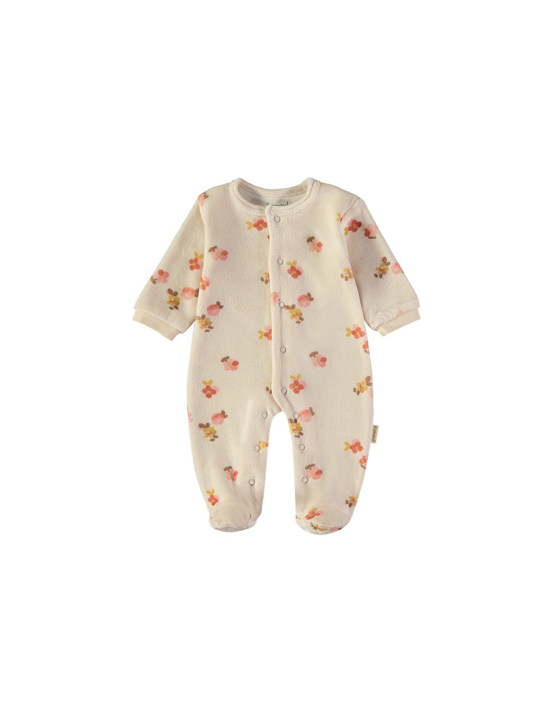 Pelele de Terciopelo para Bebé, Diseño Flores (imagen 2)