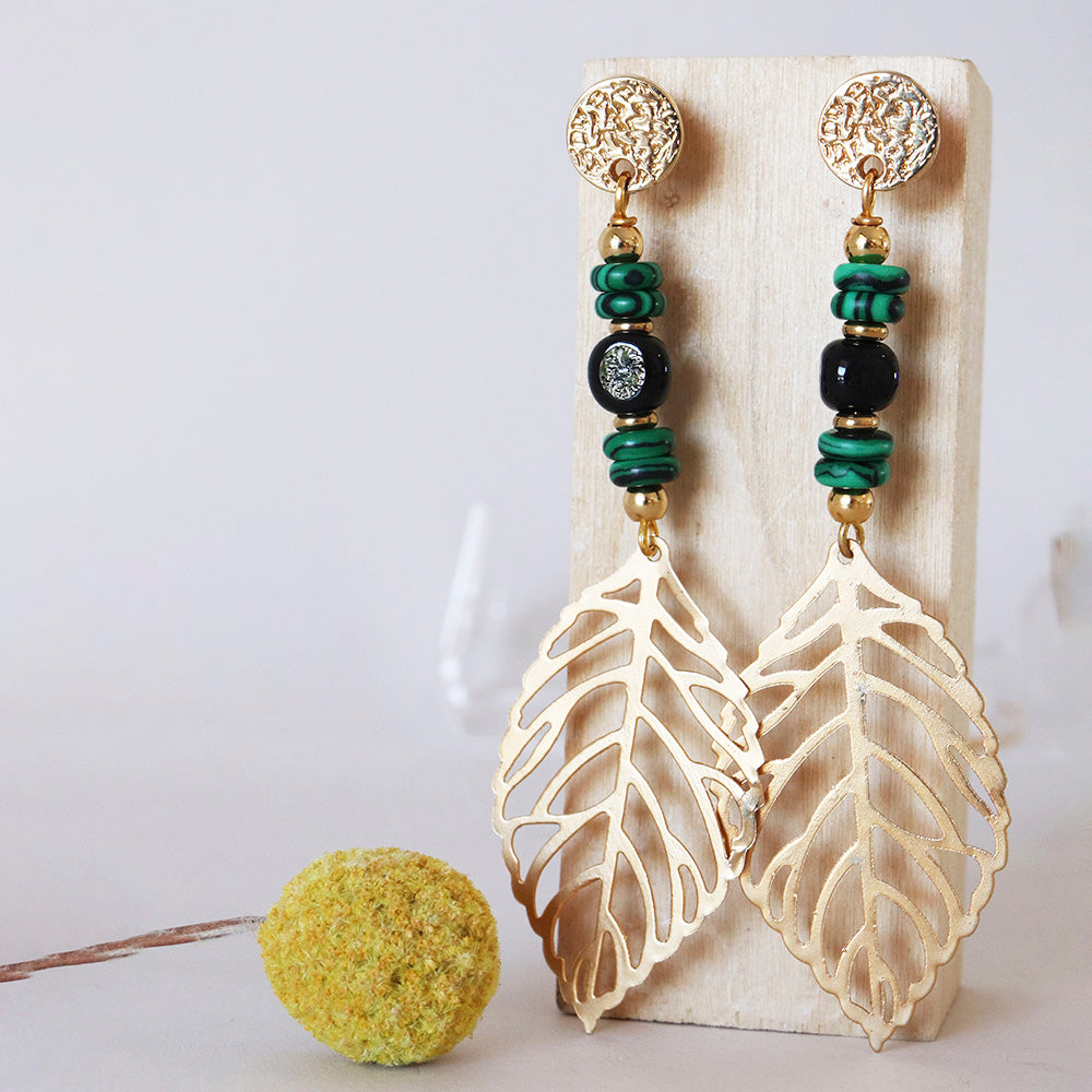 Pendientes Paris Malaquita ÉMOLO®