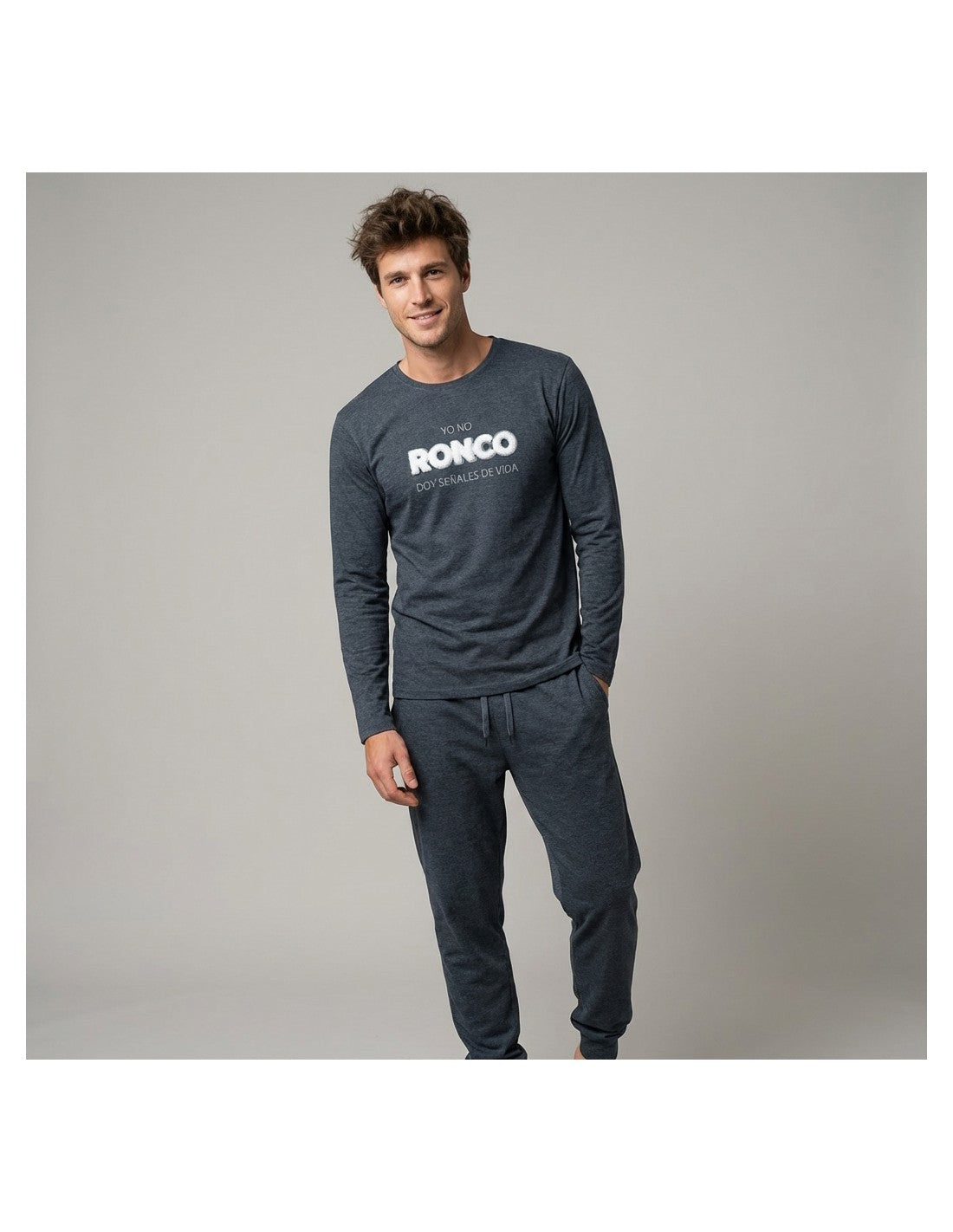 Pijama Cozy para Hombre, Diseño Ronco