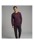 Pijama de Algodón Afelpado para Hombre, Diseño Modo Avión