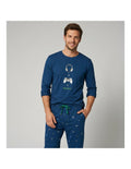 Pijama de Algodón Afelpado para Hombre, Diseño Ready