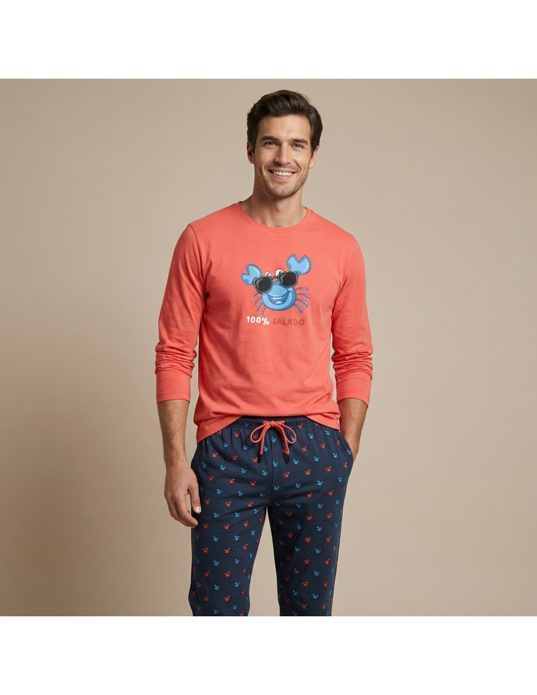 Pijama de Algodón para Hombre, Diseño Salado