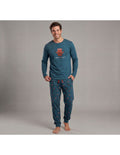 Pijama de Algodón para Hombre, Diseño Tableta