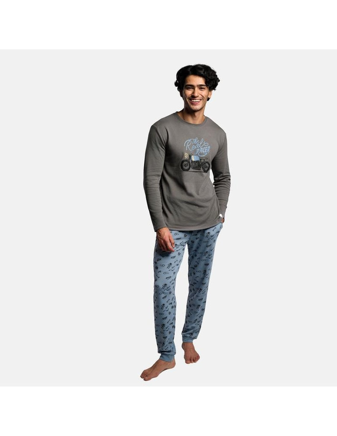 Pijama de Interlock para Hombre, Diseño Racer