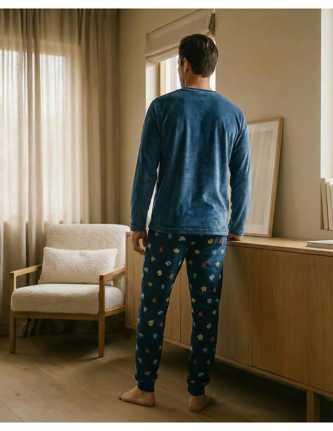 Pijama de Spandex para Hombre, Diseño Sleep Mode (imagen 2)