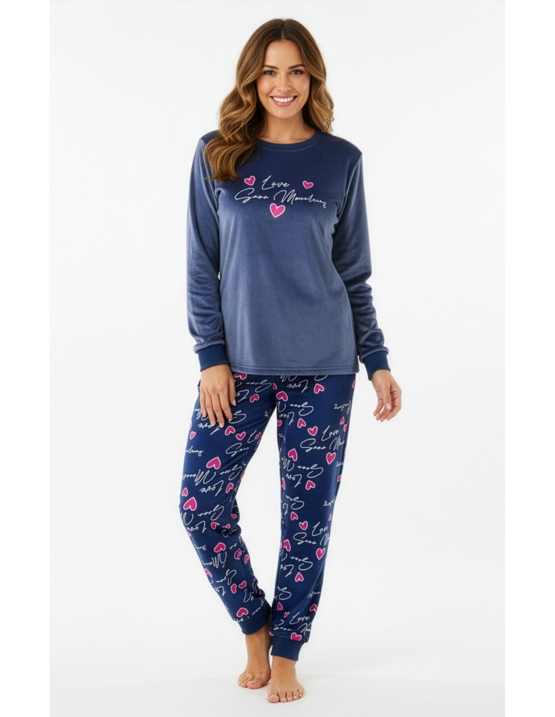 Pijama de Spandex para Mujer, Diseño Love