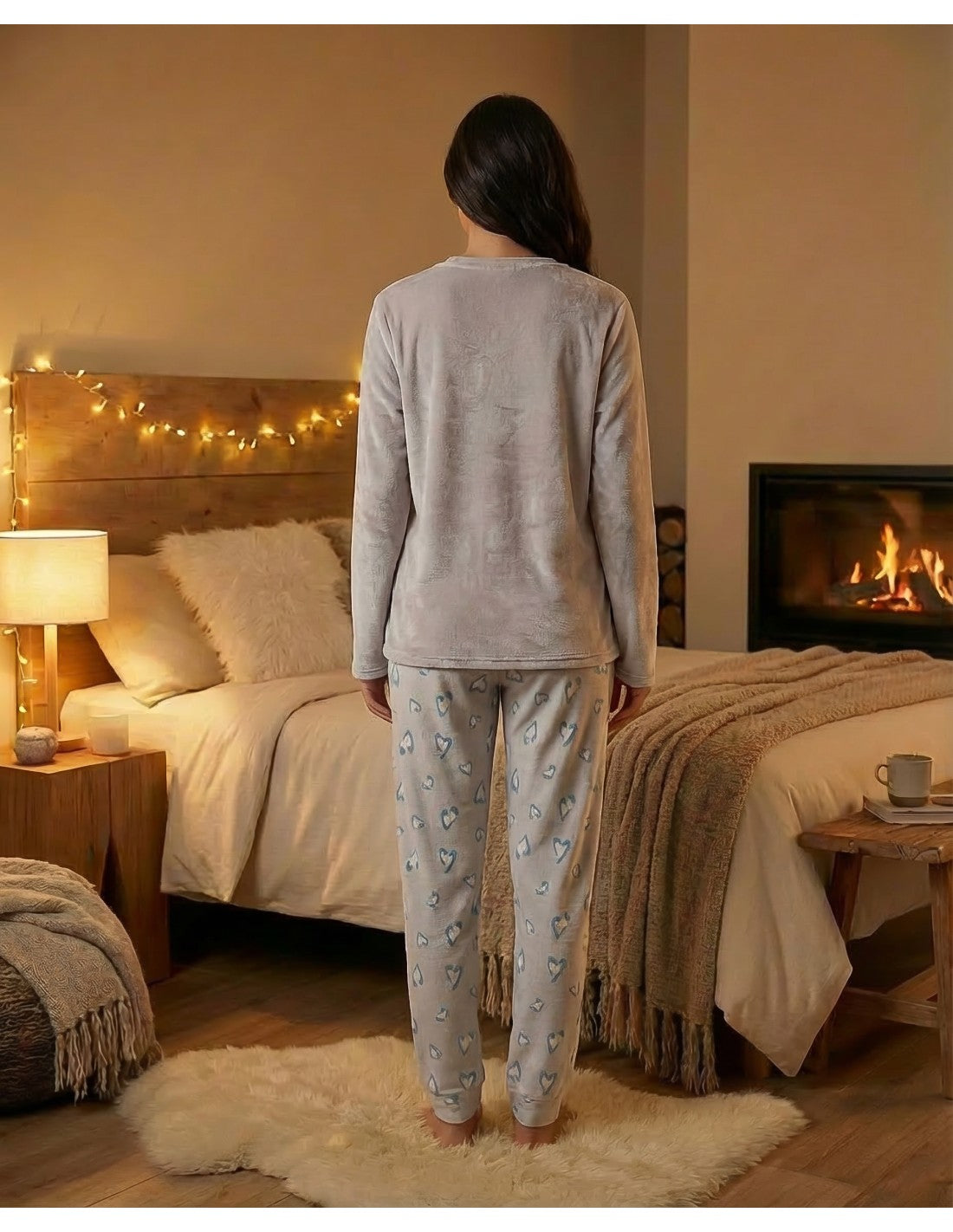 Pijama de Spandex para Mujer, Diseño Love Story (imagen 2)