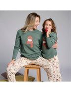 Pijama Infantil de Interlock para Niña, Diseño Autumn (imagen 2)