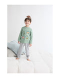 Pijama Infantil de Interlock para Niño, Diseño Dinos