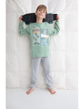 Pijama Infantil de Interlock para Niño, Diseño Skate