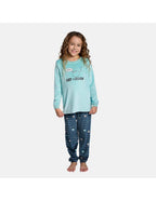 Pijama Infantil de Spandex para Niña, Diseño Cat-Urday