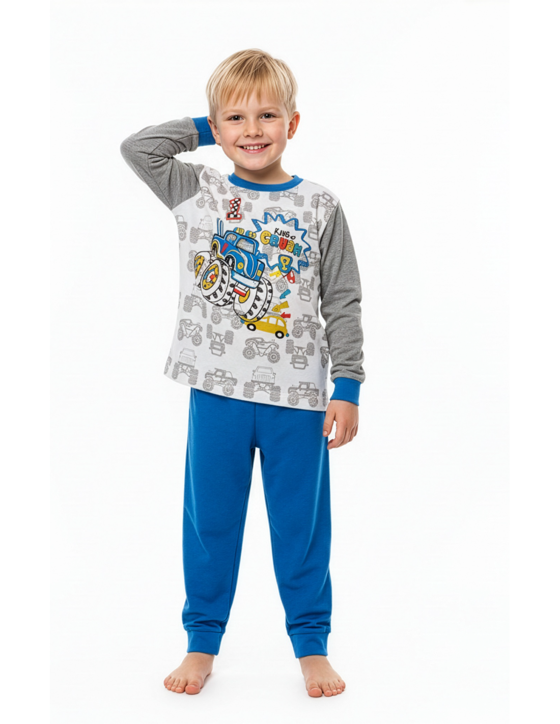 Pijama Infantil de Spandex para Niño, Diseño Crush